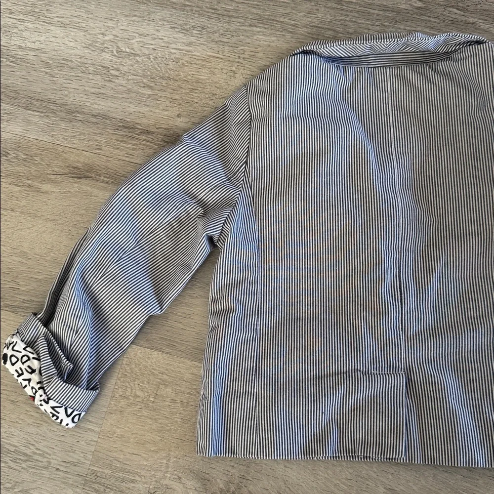 Diane von Furstenberg Girls Size 4 Blazer Jacket Embroidered Patchwork Designer